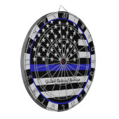 Thin Blue Line Darts & American Flag Police / Vere Dartbord (Voorkant Links)