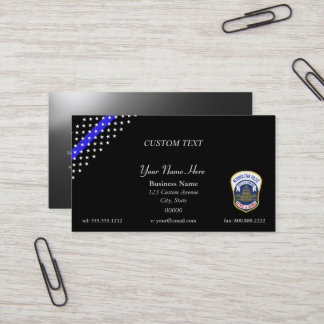 Thin Blue Line DC Metro Police Visitekaartje