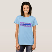 Thin Blue Line - De vrouw achter het Man T-shirt (Voorkant volledig)