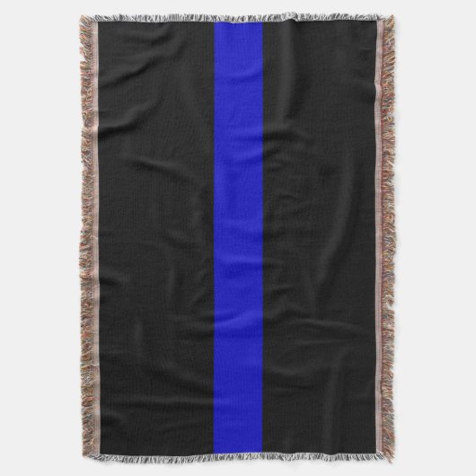 Thin Blue Line Deken (Voorkant Verticaal)