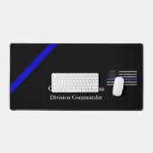 Thin Blue Line - Distress Tattered Flag Bureaumat (Keyboard & Muis)