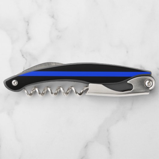 Thin Blue Line | Douanenaam Serviceman Kurkentrekker (Achterkant)