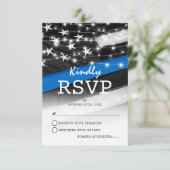 Thin Blue Line | Drapeau de la police RSVP (Debout devant)