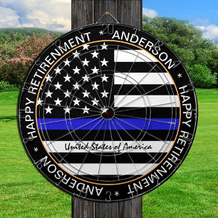 Thin Blue Line en American Flag Police / USA kanto Dartbord