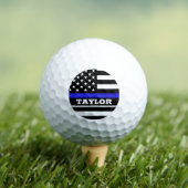 Thin Blue Line en Golf USA gepersonaliseerde polit Golfballen (Insitu Shirt)