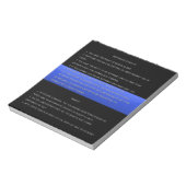 Thin Blue Line en Miranda Rights Warning and Waive Notitieblok (Gedraaid)