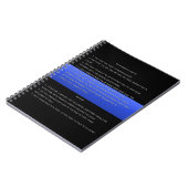 Thin Blue Line en Miranda Rights Warning and Waive Notitieboek (Linkerzijde)