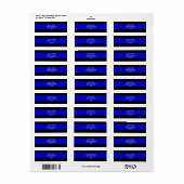Thin Blue Line Etiket (Full Sheet)