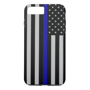 Thin Blue Line Flag iPhone 7 Plus Hoesje