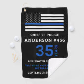 Thin Blue Line Flag Persoonlijk pensioen van polit Golfhanddoek (Insitu)