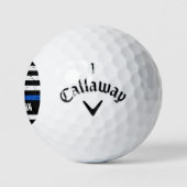Thin Blue Line Flag Persoonlijke politieman Golfballen (Logo)