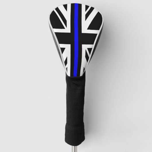 Thin Blue Line Flag, symbool van politie politie p Golfheadcover (Voorkant)