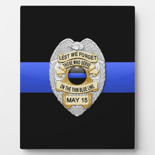 Thin Blue Line Fotoplaat (Voorkant)