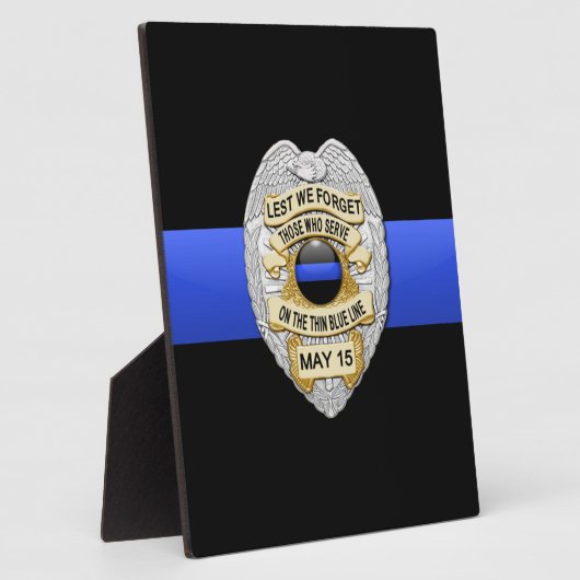 Thin Blue Line Fotoplaat (Zijkant)