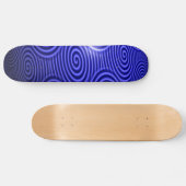 Thin Blue Line Glossy Swirl Skateboard (Horizontaal)