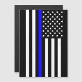 Thin Blue Line Graphic op Amerikaanse vlag (Voorkant / Achterkant)