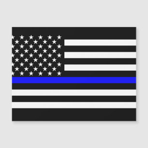 Thin Blue Line Graphic op Amerikaanse vlag