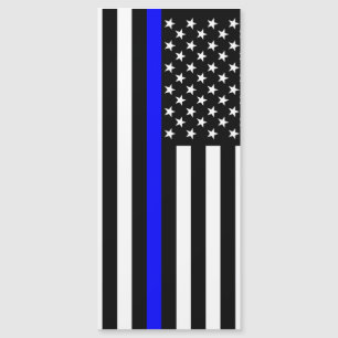 Thin Blue Line Graphic op Amerikaanse vlag