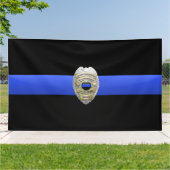 Thin Blue Line Greater Love Banner (Buitenkant)