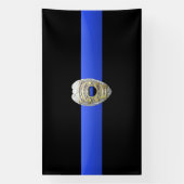 Thin Blue Line Greater Love Banner (Verticaal)