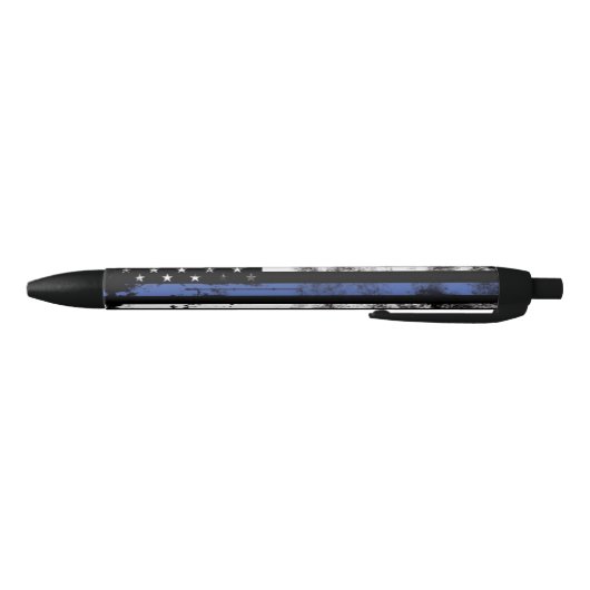 Thin Blue Line Grunge Flag Law Enforcement Pen (Bodem)