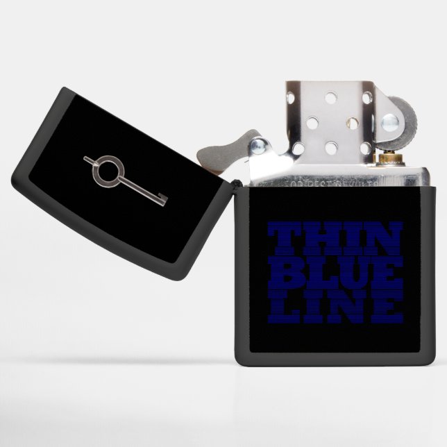 Thin Blue Line Handcuff Key (Geopend)