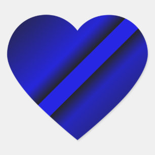Thin Blue Line Hart Sticker