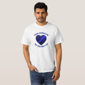 Thin Blue Line Heart T-shirt (Voorkant volledig)