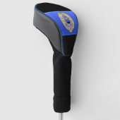 Thin Blue Line Honor Badge Golfheadcover (Schuin)