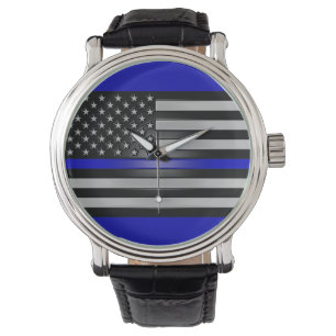 THIN BLUE LINE HORLOGE