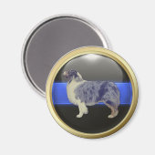 Thin Blue Line Ik ben een Sheepdog Magneet (Voorkant / Achterkant)