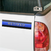 Thin Blue Line in ruste Bumpersticker (Op Truck)