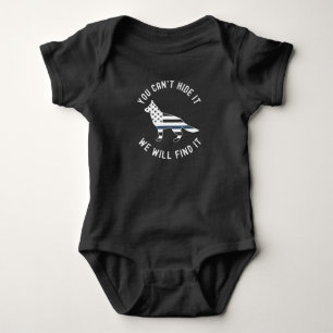 Thin Blue Line K9 German Shepherd Police K9 Romper