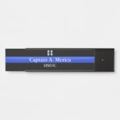 Thin Blue Line - Kapitein Bars Rank Deurbordje (Voorkant)