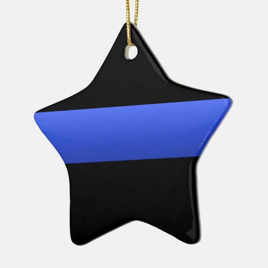 Thin Blue Line Keramisch Ornament (Links)