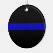 Thin Blue Line Keramisch Ornament (Links)
