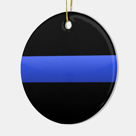 Thin Blue Line Keramisch Ornament (Links)