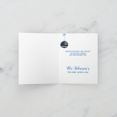 Thin Blue Line-kerstwetpolitie Feestdagen Kaart (Binnen)