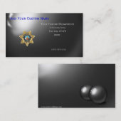 Thin Blue Line Las Vegas PD Badge Visitekaartje (Voorkant / Achterkant)