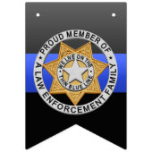 Thin Blue Line Law Enforcement Family Badge Vlaggetjes (Tweede vlag)