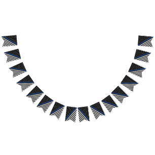 Thin Blue Line Law Enforcement Flag Vlaggetjes