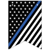 Thin Blue Line Law Enforcement Flag Vlaggetjes (Eerste vlag)