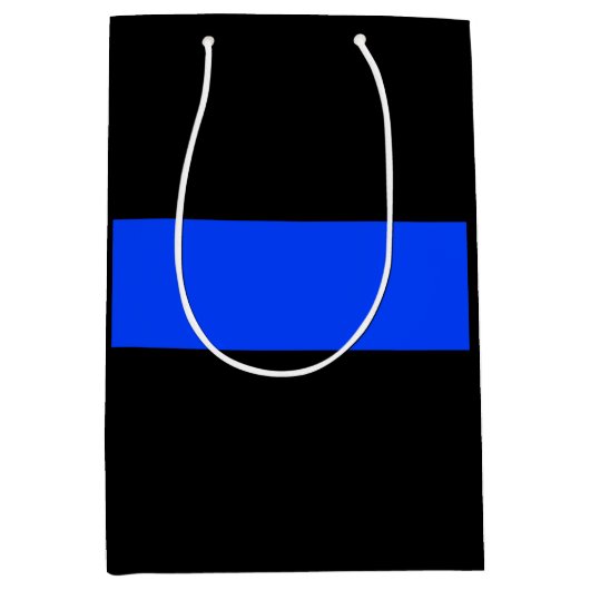 Thin Blue Line Law Enforcement Medium Gift Bag Medium Cadeauzakje (Voorkant)