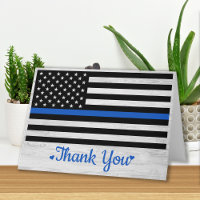 Thin Blue Line Law Enforcement Police Officer