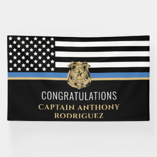Thin Blue Line Law Enforcement Police Retirement Spandoek