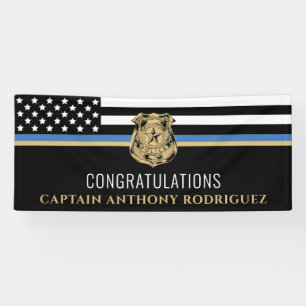 Thin Blue Line Law Enforcement Police Retirement Spandoek
