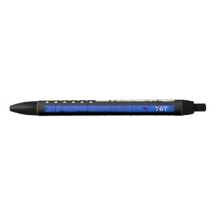 Thin Blue Line Law Enforcement Police Zwarte Inkt Pen