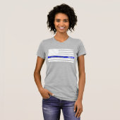 Thin Blue Line Law Enforcement voor TRUMP T-shirt (Voorkant volledig)