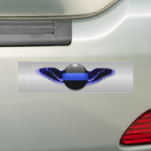 Thin Blue Line - Luchtvaartpolitie Bumpersticker (Op auto)