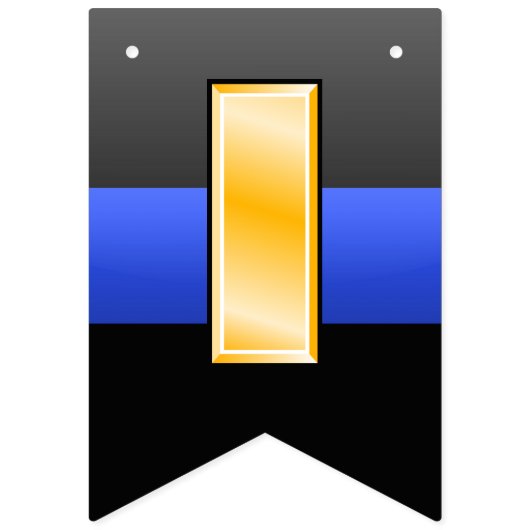 Thin Blue Line Luitenant Promotion Vlaggetjes (Tweede vlag)